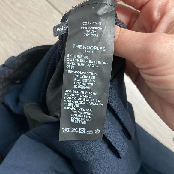 THE KOOPLES Straight-leg navy trousers size US 2/FR 34 - Picture 7 of 12